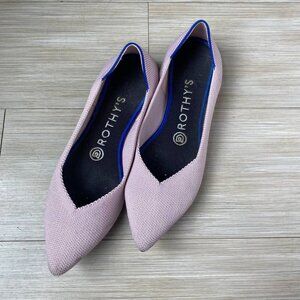 Rothy's "The Point" Flat in Petal Pink
